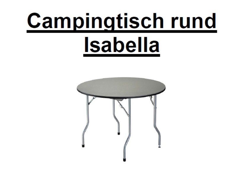 Campingtisch rund Isabella